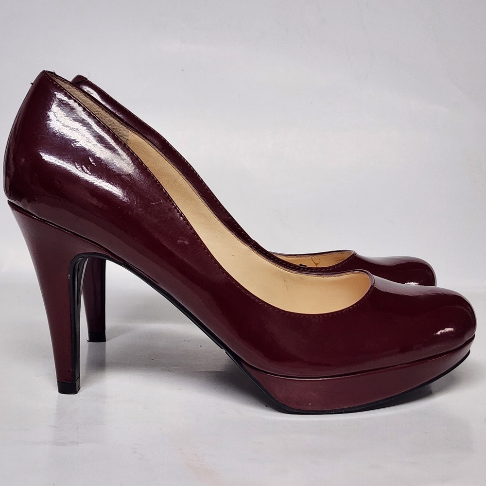 MARC FISHER Sydney Dark Red Slip On Heels sz 6.5M